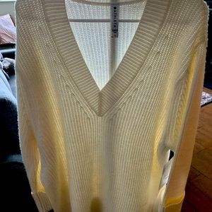 Long white Athleta Sweater
